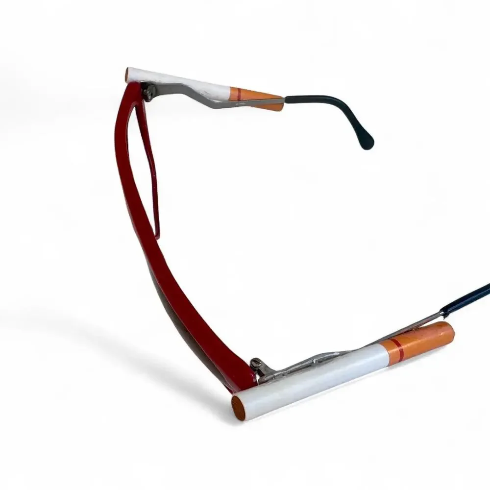 Vintage red plastic sunglasses